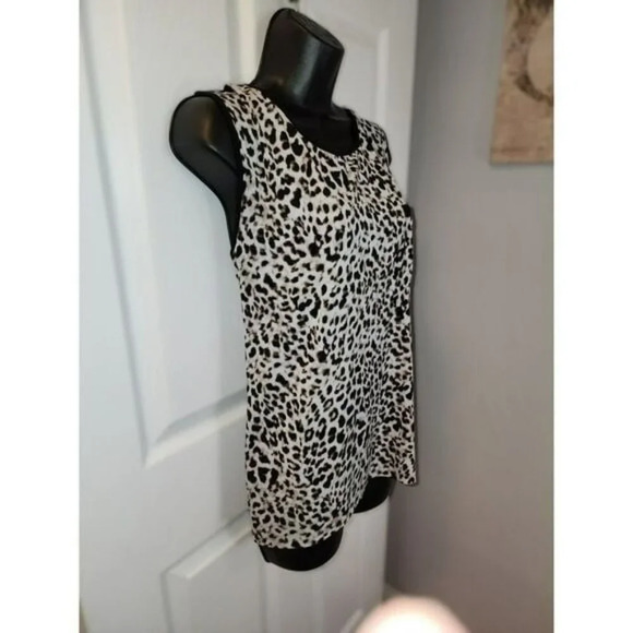 Calvin Klein Animal Print Sleeveless Plus Size Blouse 24w - Picture 8 of 8